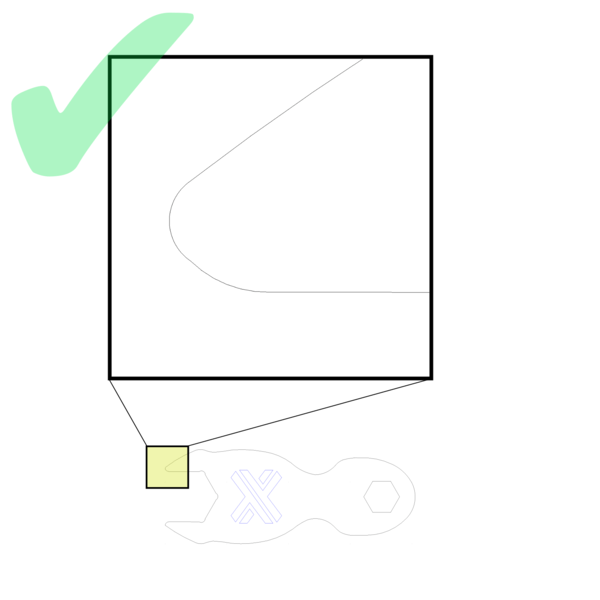 Drawing with closed a curve, no overlapping or duplicate lines.