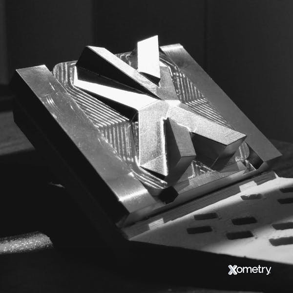 A profile milled part from Xometry