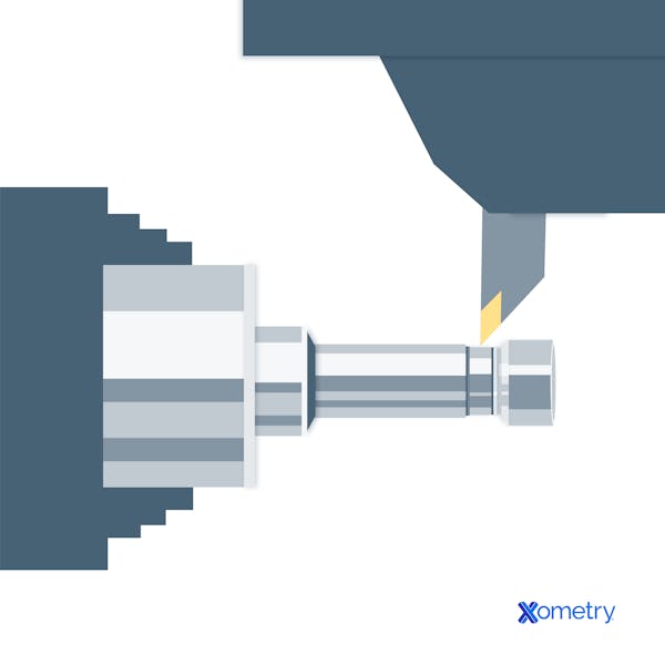 CNC turning on a lathe