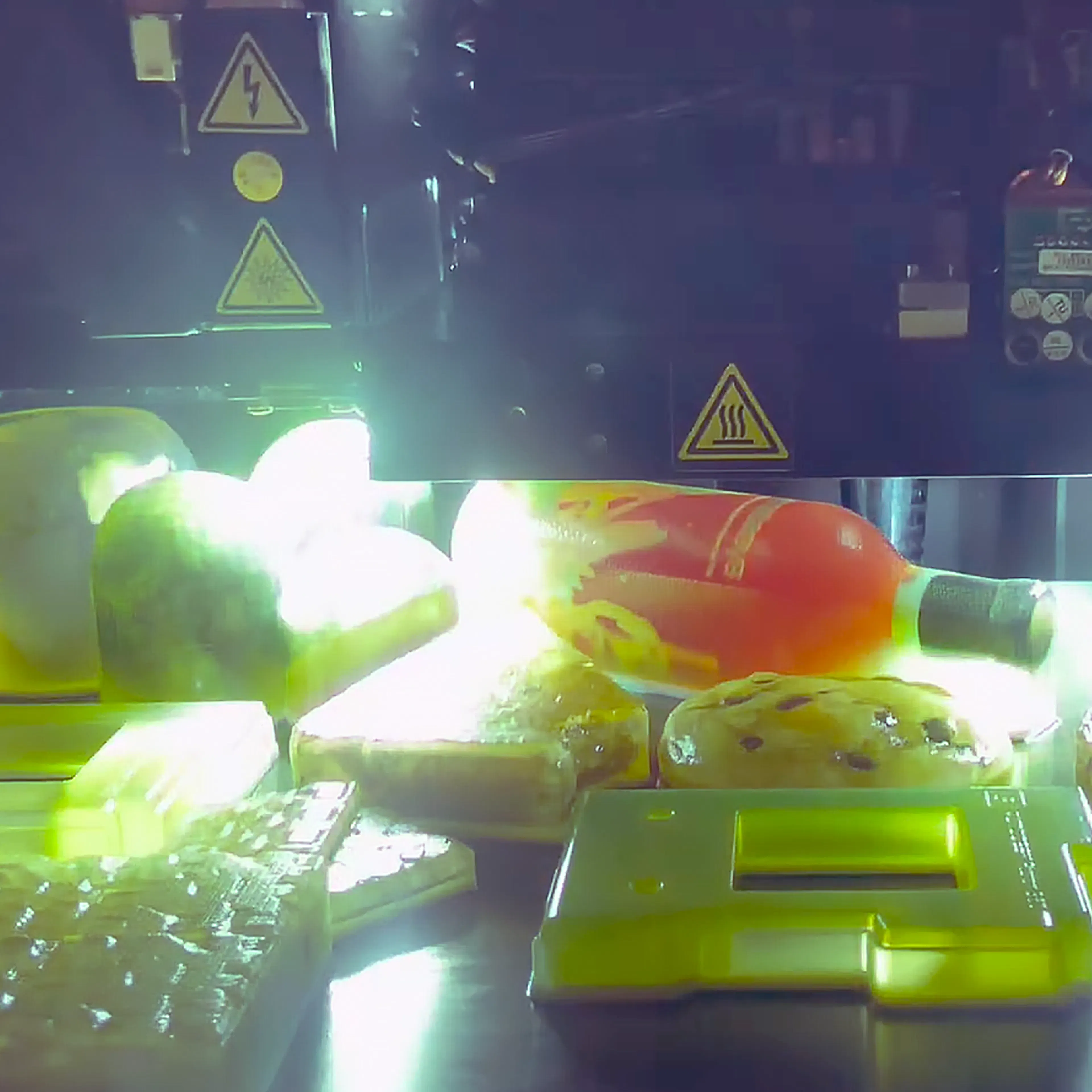 polyjet parts in a machine