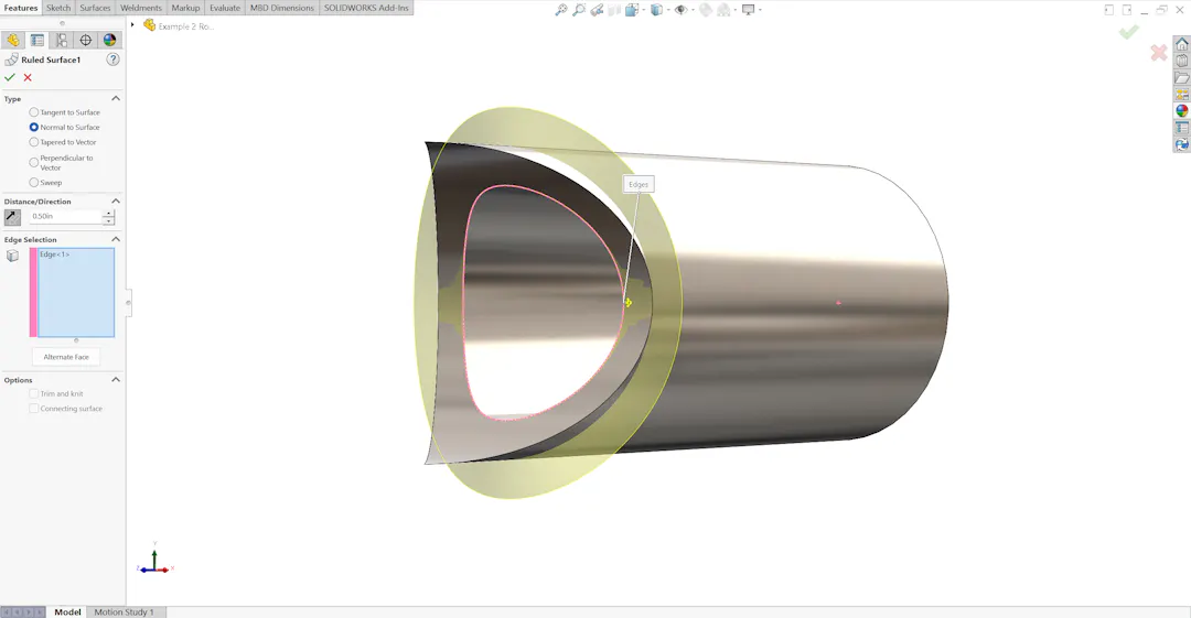 Designing Normalized Coped Cuts on Round Tube