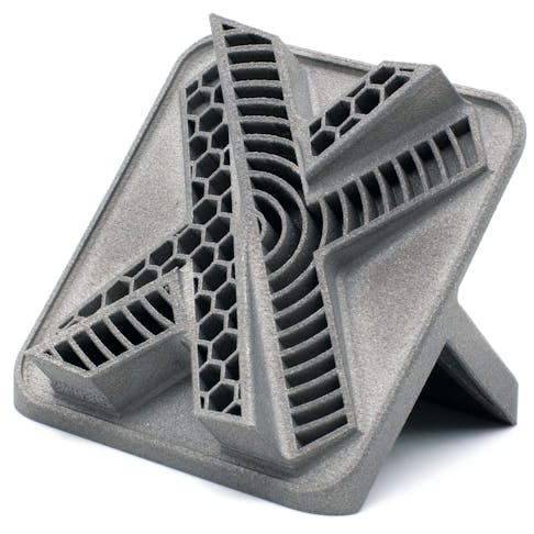 Xometry logo made with DMLS 3D printing