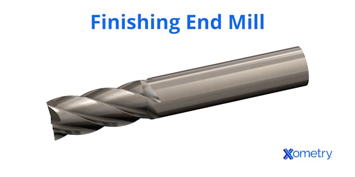 A finishing end mill.