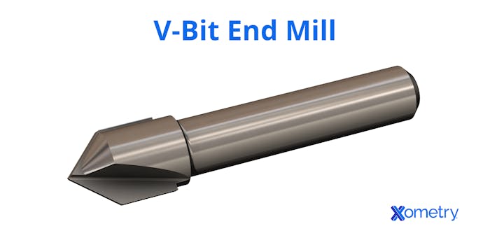 A v-bit end mill.