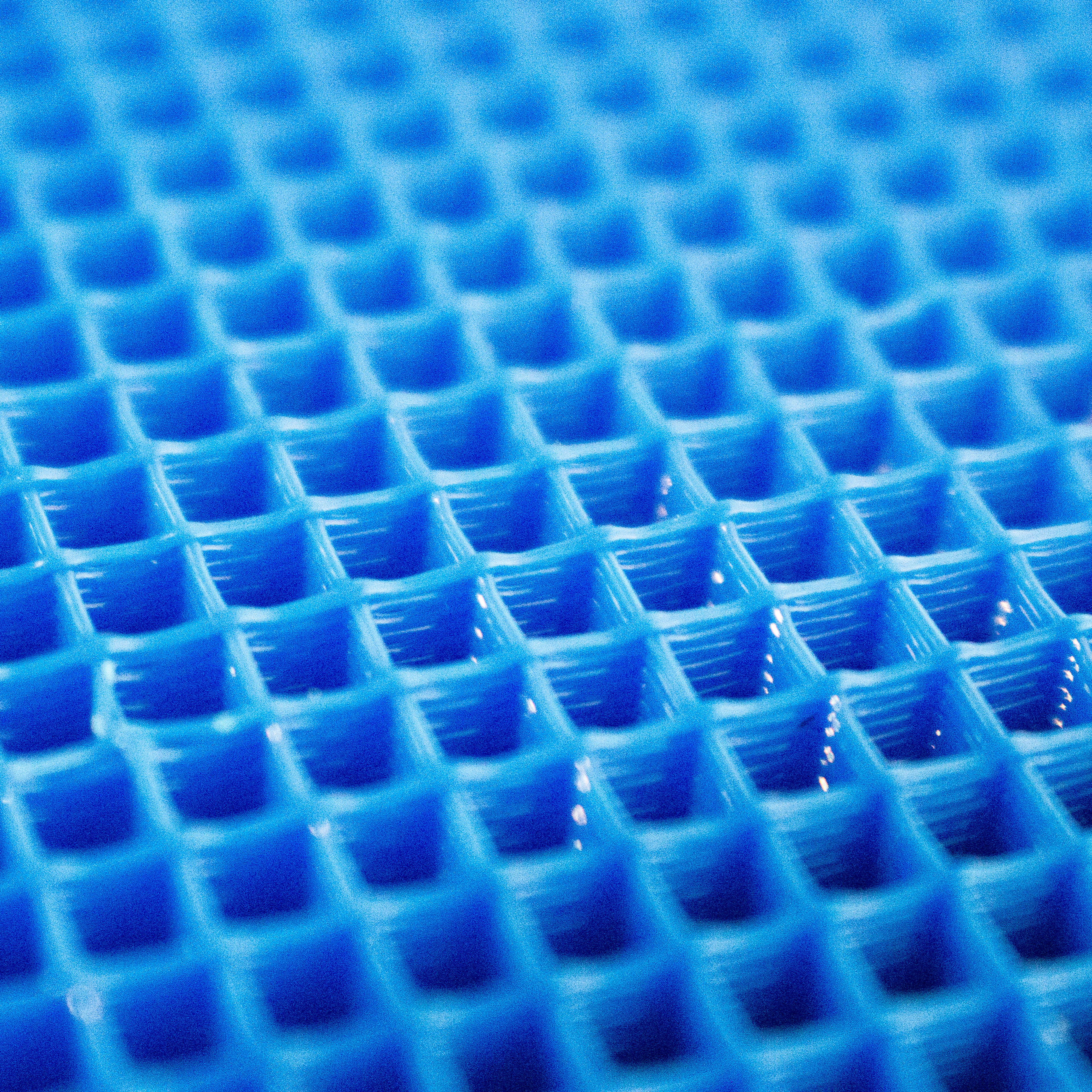 Close up image of the infill pattern of an FDM 3D print.