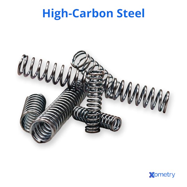 High-carbon steel springs