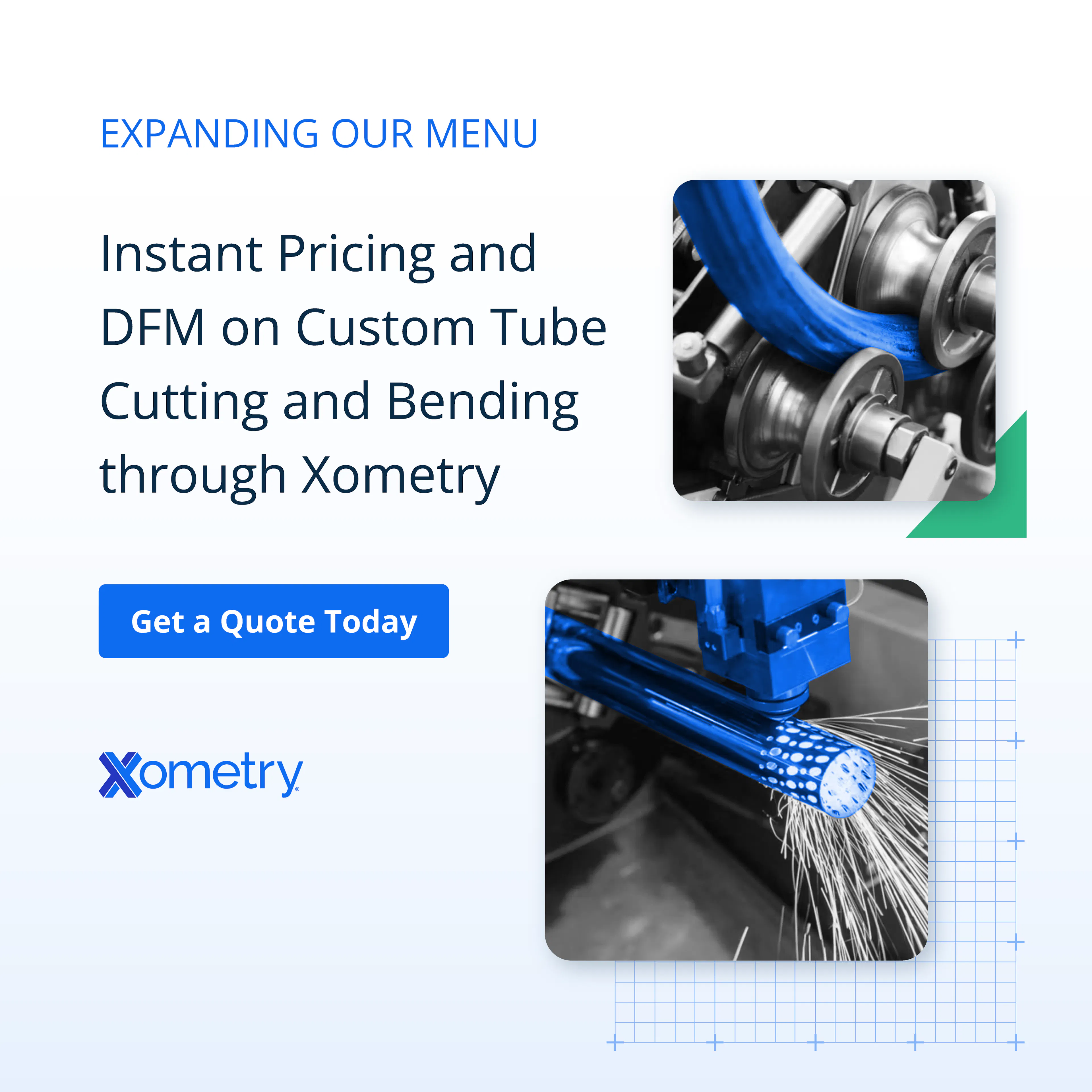 Instant pricing and dfm on custom tube cutting and bending