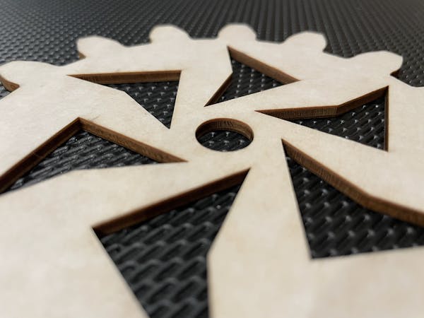 Laser cut plywood