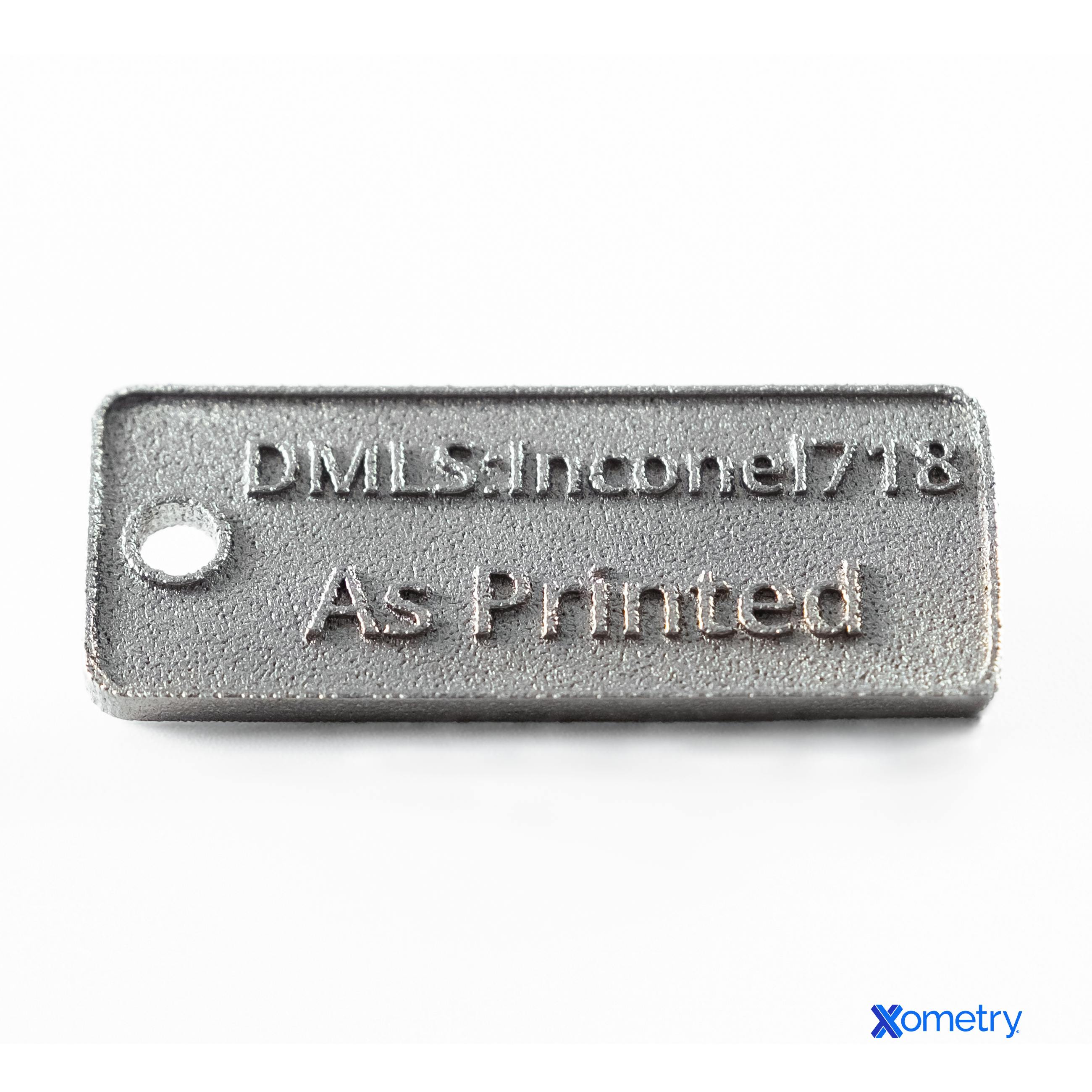 DMLS part made with Inconel