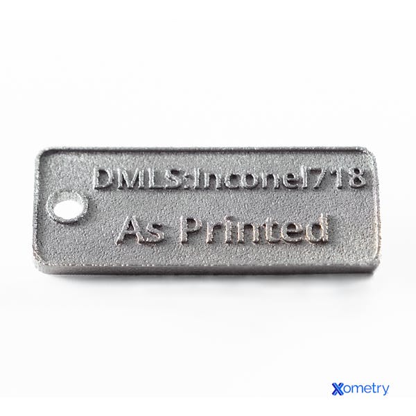 Part 3D printed with Inconel, a popular nickel alloy