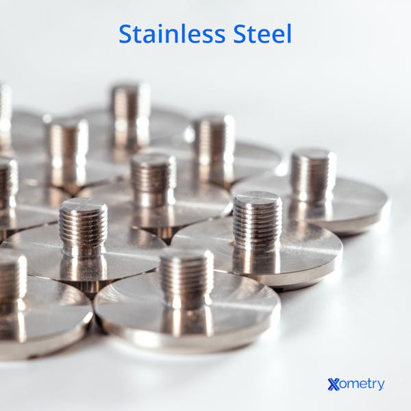 Stainless steel machined parts from Xometry