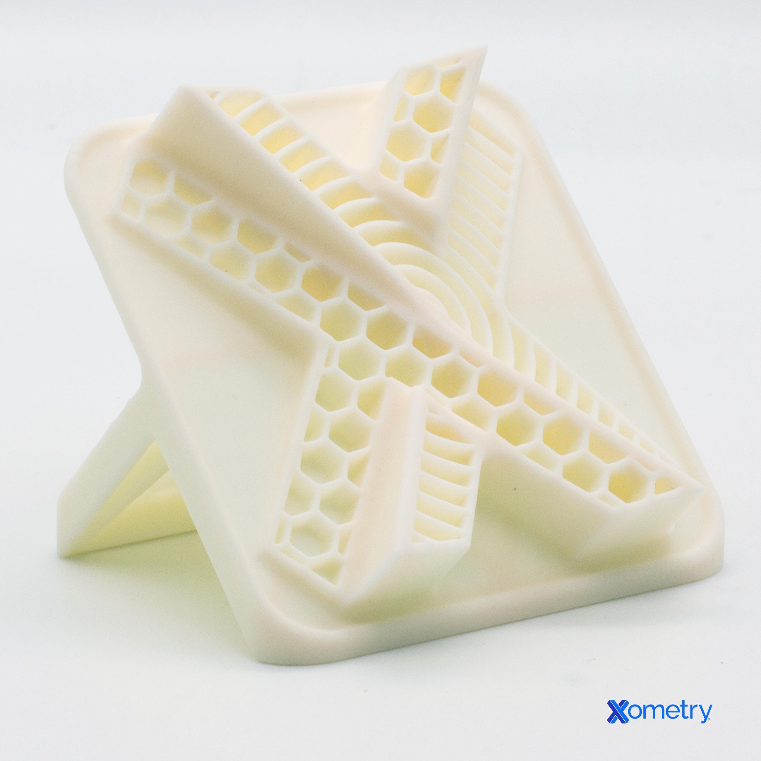 Part 3D printed in a ceramic composite resin (xCERAMIC) by Xometry