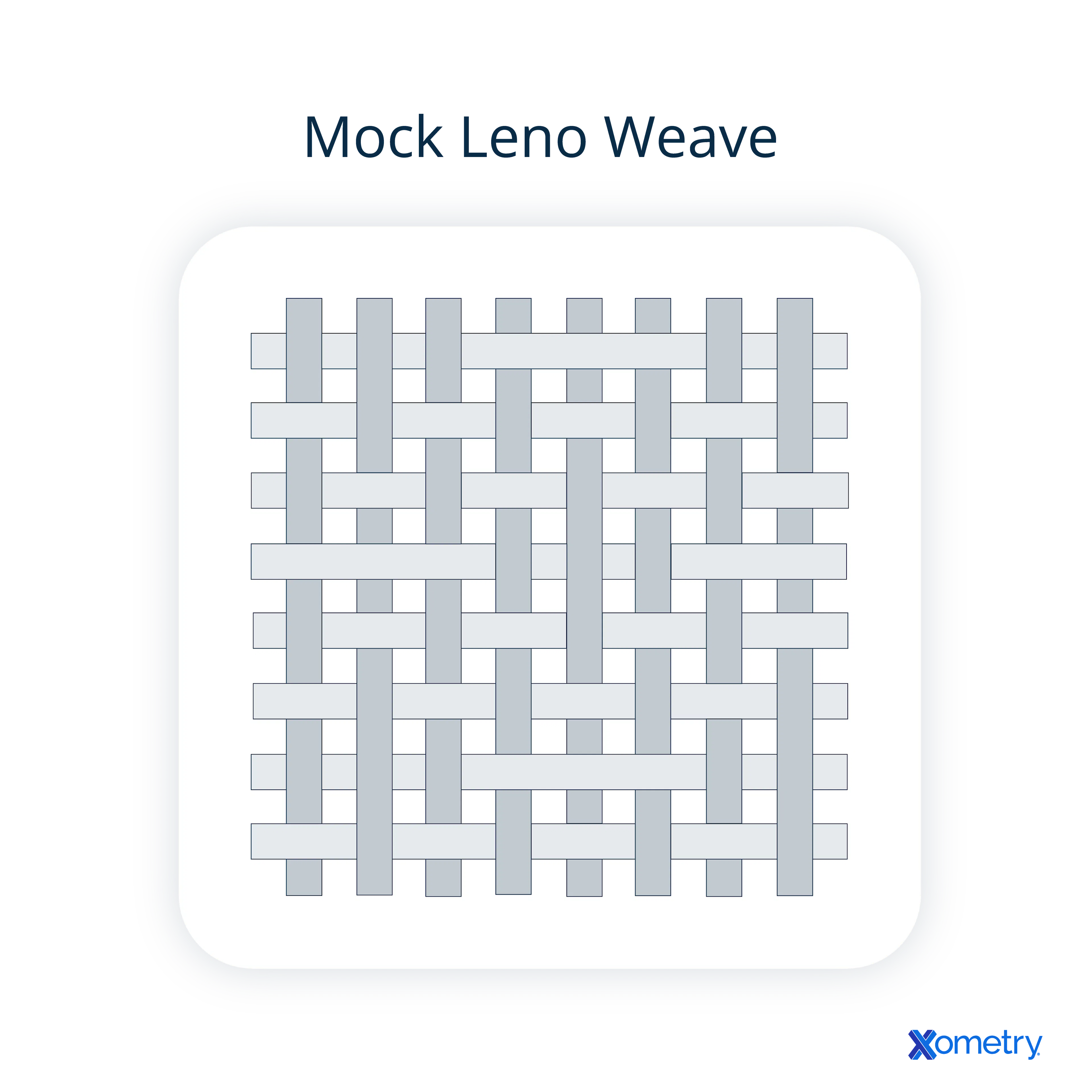 Mock leno weave