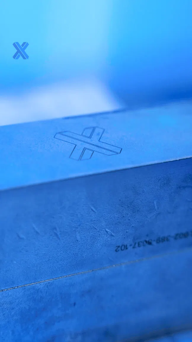 Laser marking at Xometry