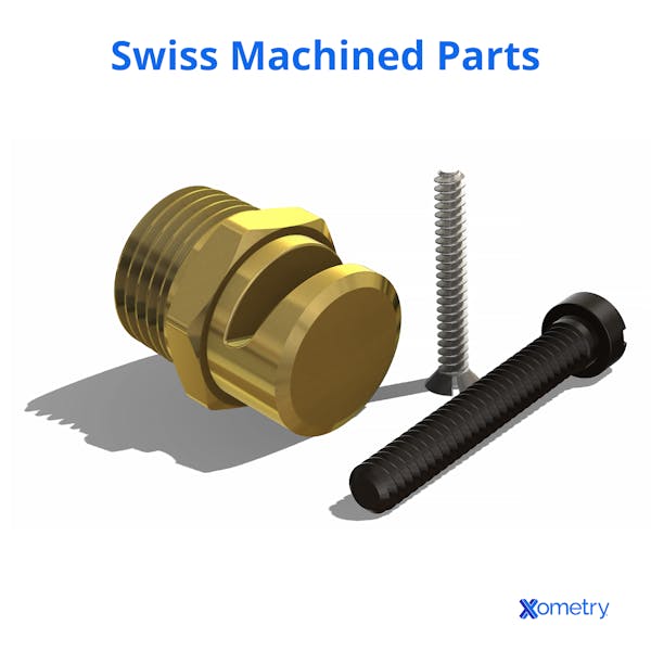 Swiss machined nozzle