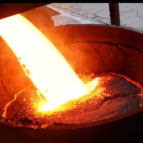 Melting copper. Image Credit: Shutterstock.com/Funtay