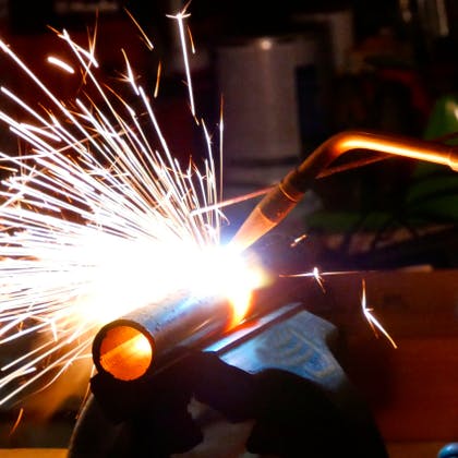 Gas welding. Image Credit: Shutterstock.com/Sunshinyday