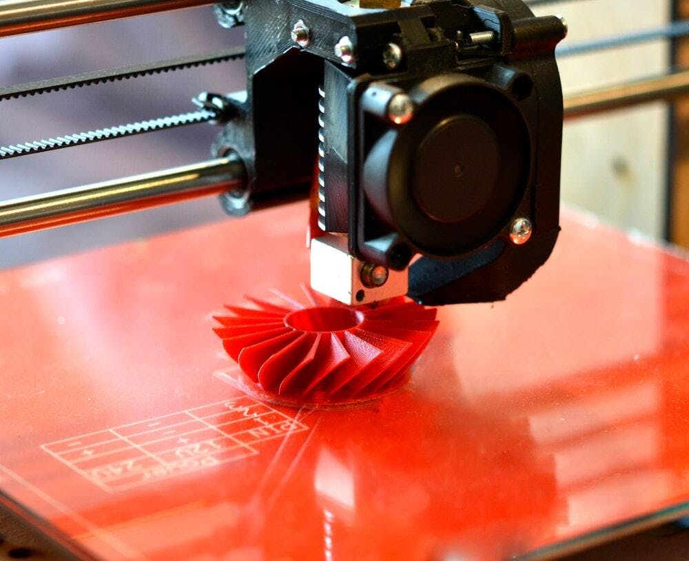 red object 3d printed