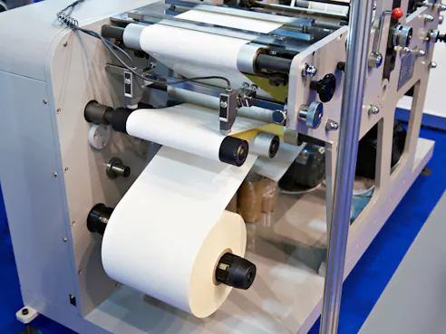 Rotary die cutting machine. Image Credit: Shutterstock.com/Sergey Ryzhov