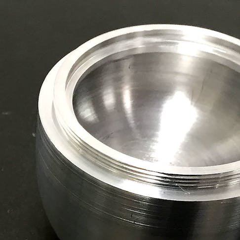 CNC part from above
