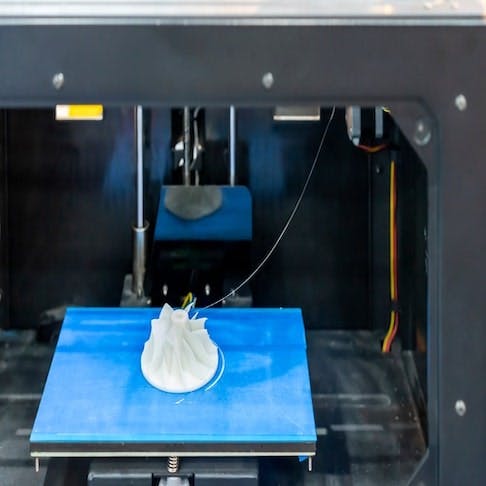 Plastic propeller turbo made from automatic 3d printer - Image Credit: Shutterstock/Surasak_Photo