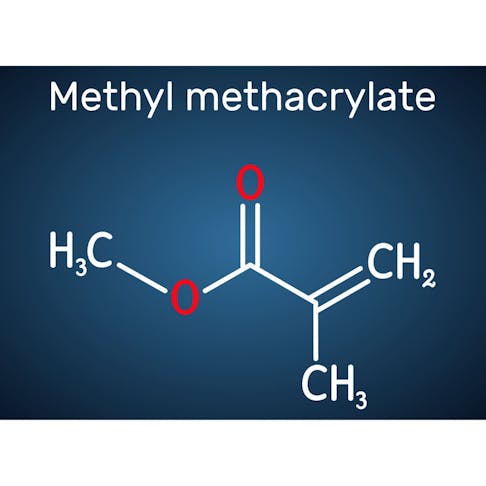 Methyl methacrylate molecule. Image Credit: Shutterstock.com/Bacsica