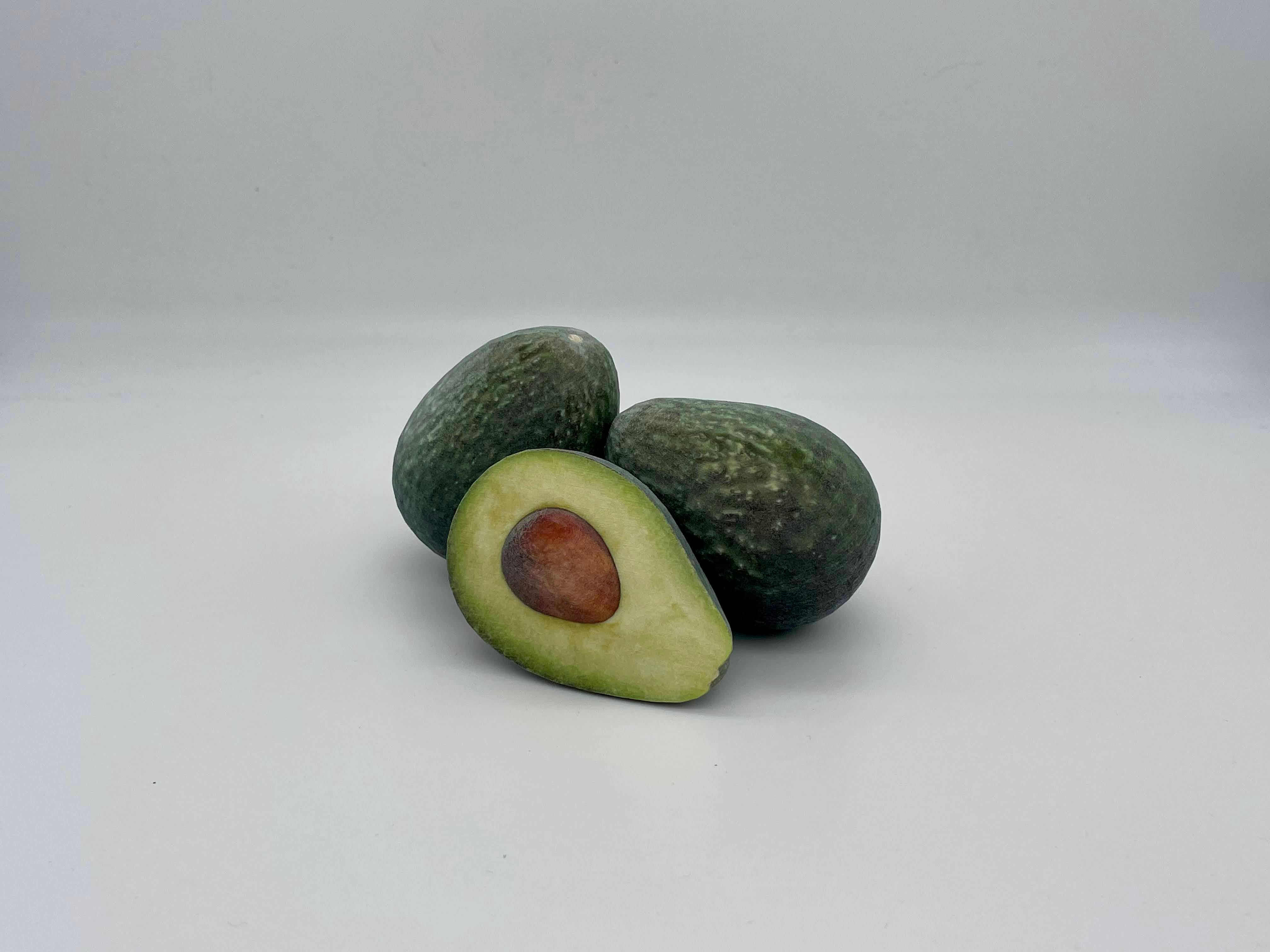 Realistic looking avocados printed in color using PolyJet