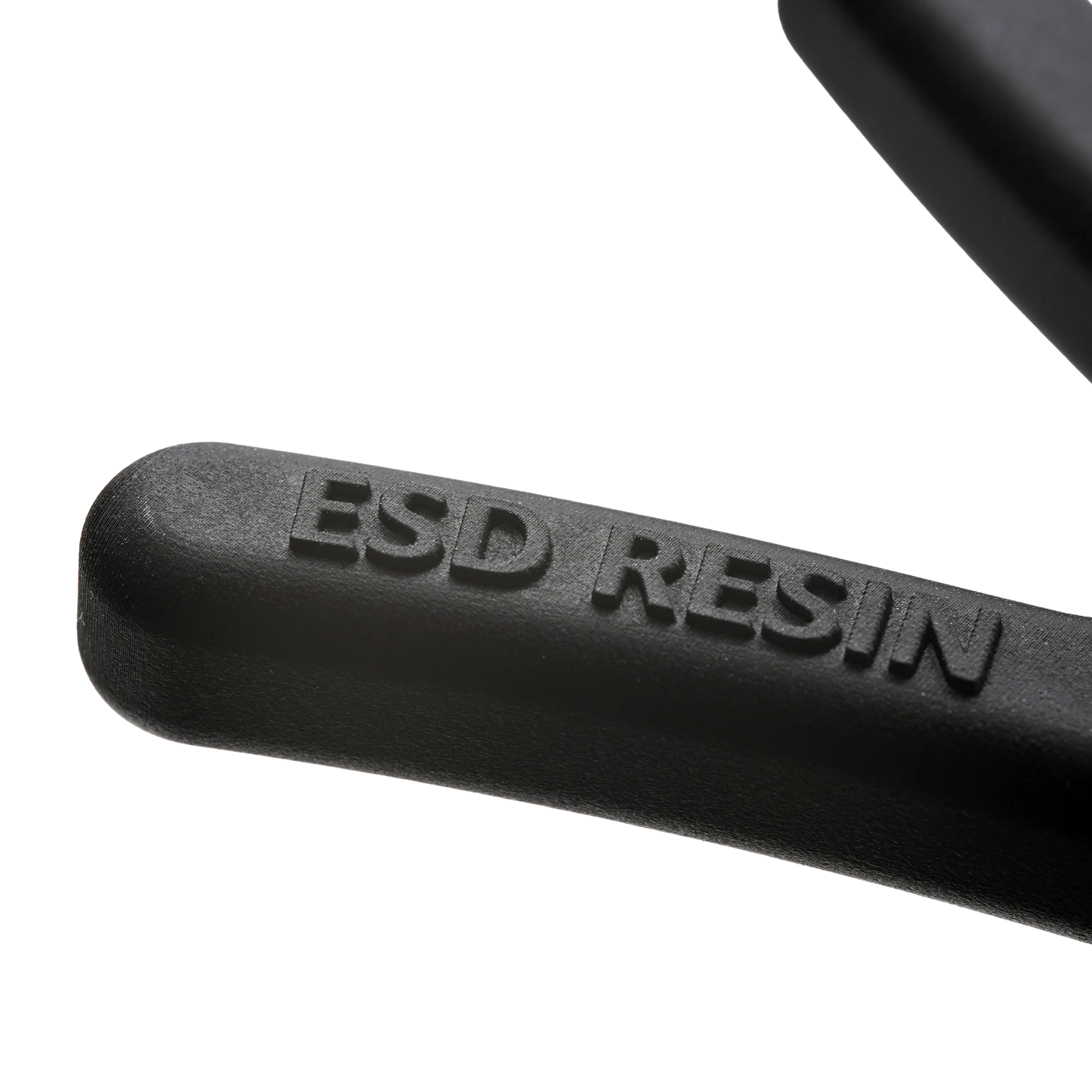 Close up image of a part made with Formlabs ESD resin.