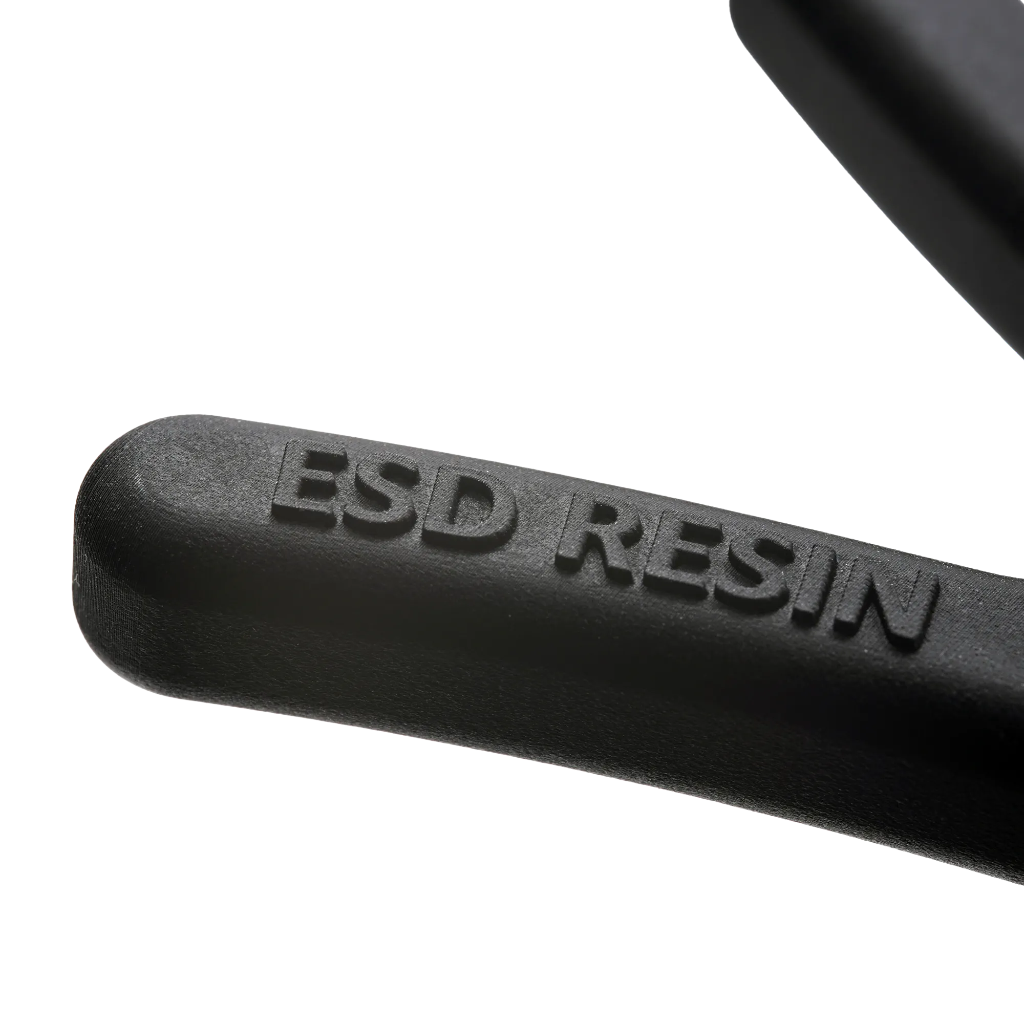 Close up image of a part made with Formlabs ESD resin.
