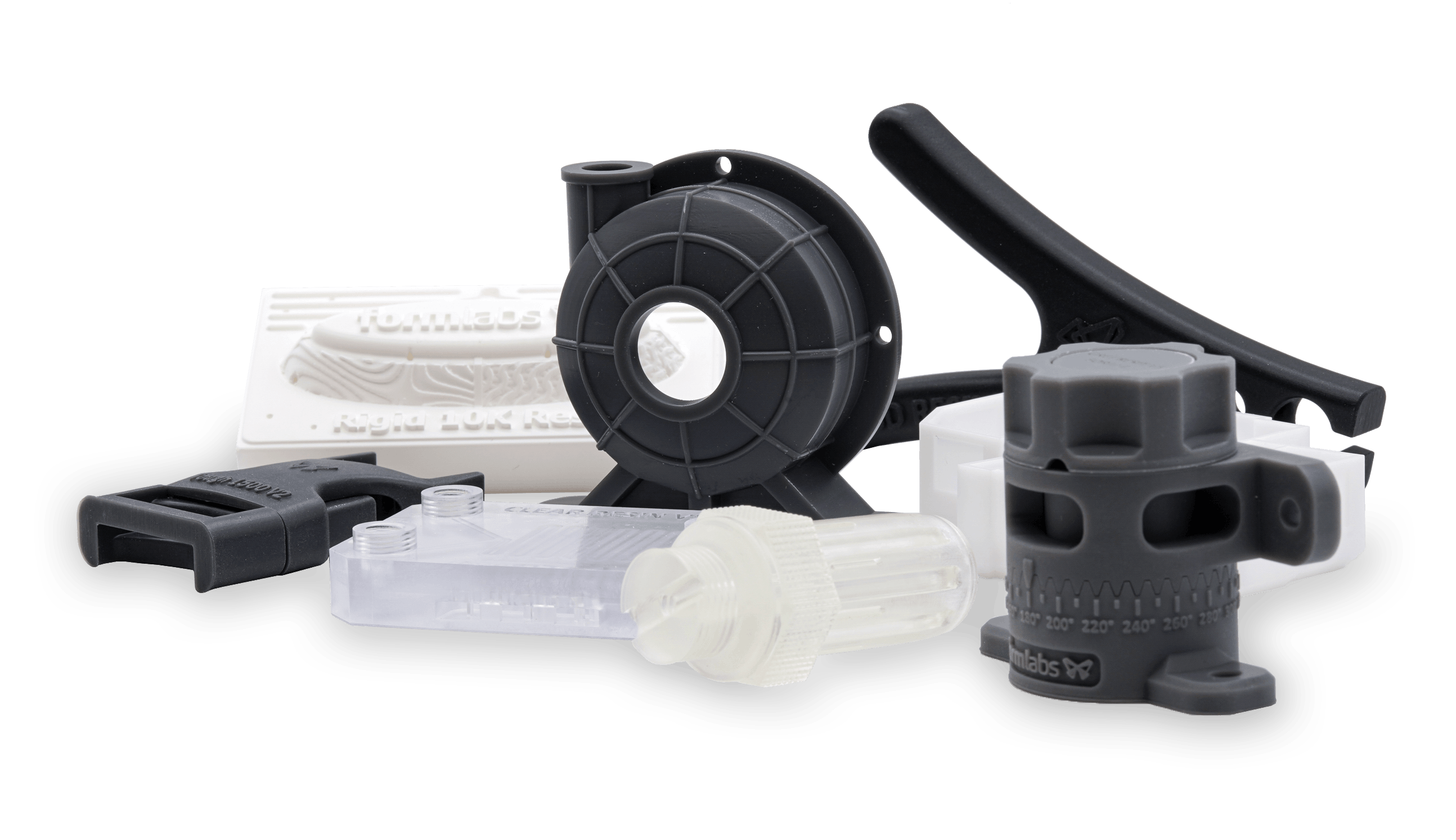 Various Formlabs SLA resins.