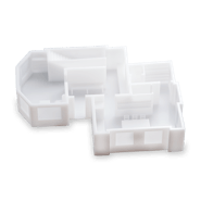 An architectural model made from Formlabs White V5 resin.