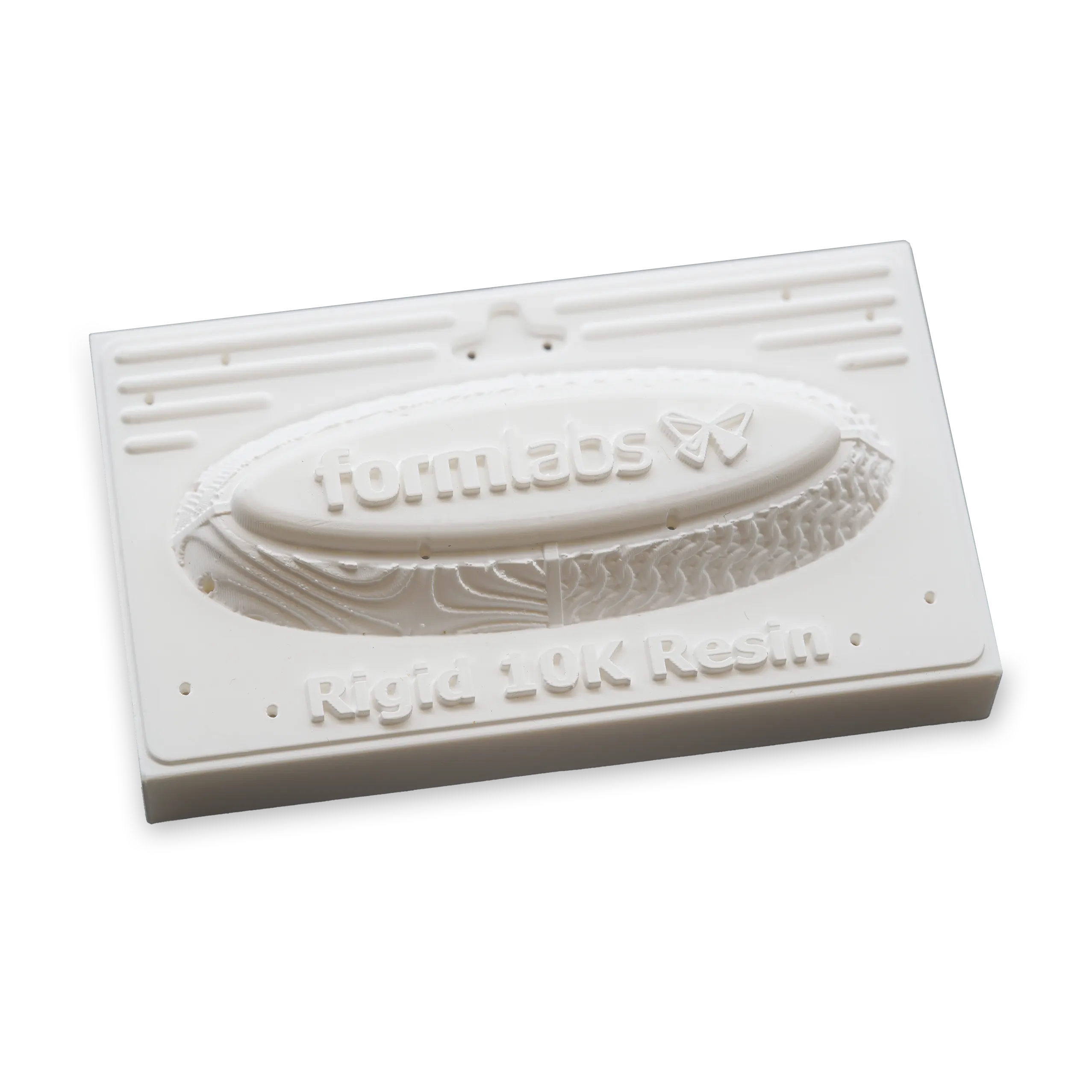 A thermoforming mold made from Formlabs Rigid 10K resin.