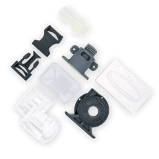 Various parts made from Formlabs SLA resins.