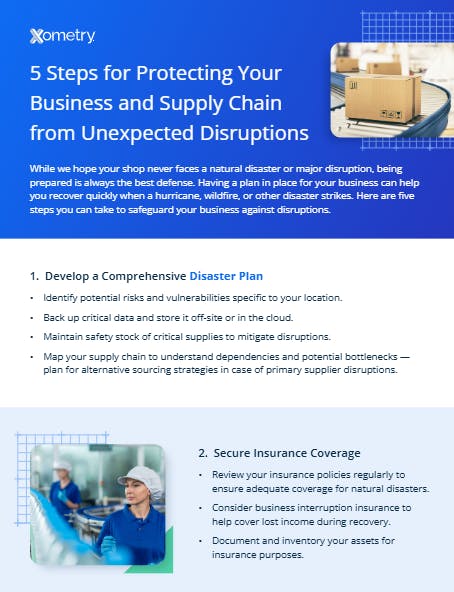 5 Steps for Protecting Your 
Business and Supply Chain 
from Unexpected Disruptions