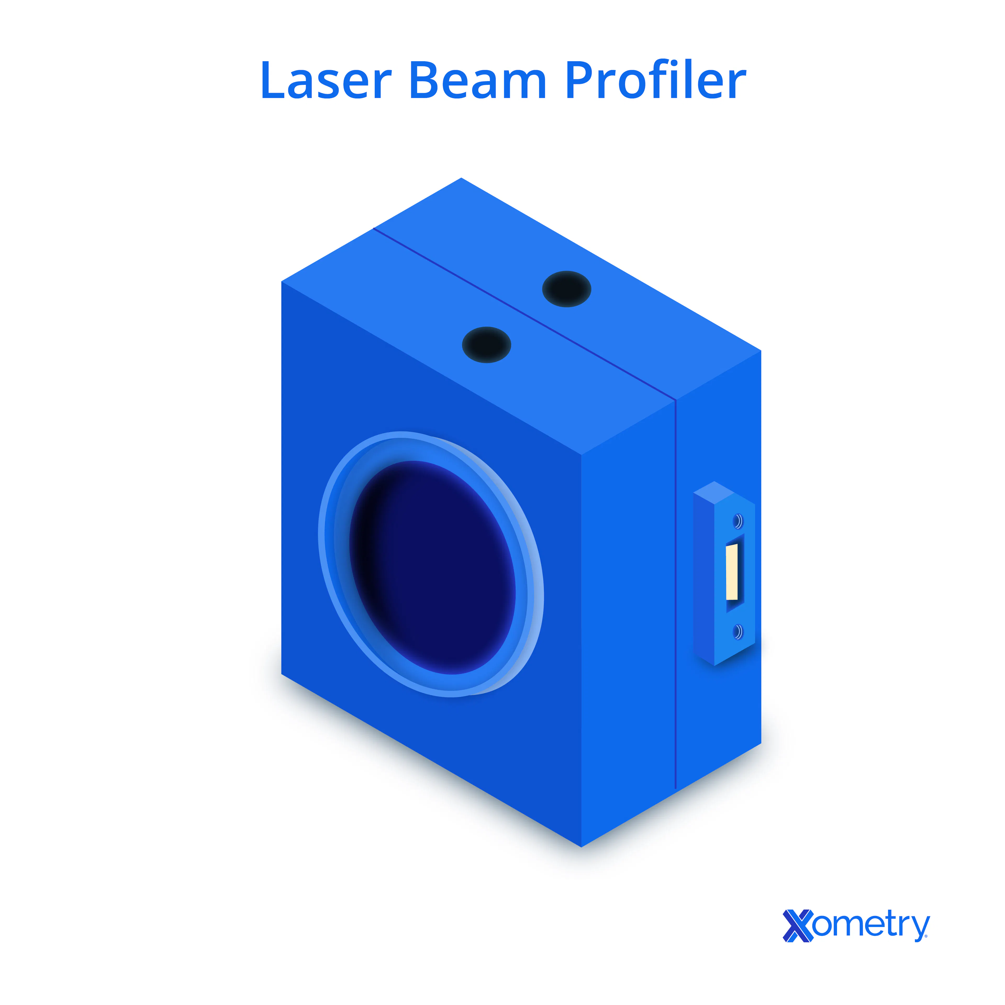 An illustration of a laser beam profiler.