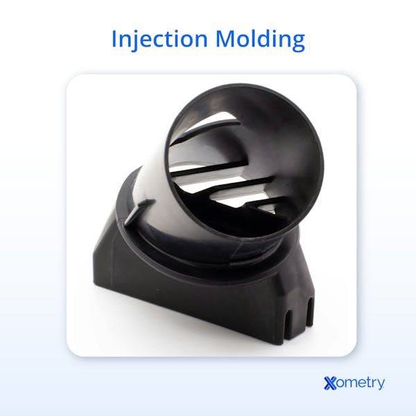 A photograph of an injection molded part