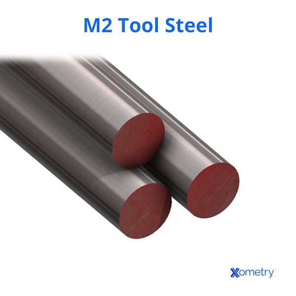 An illustration of M2 tool steel rods