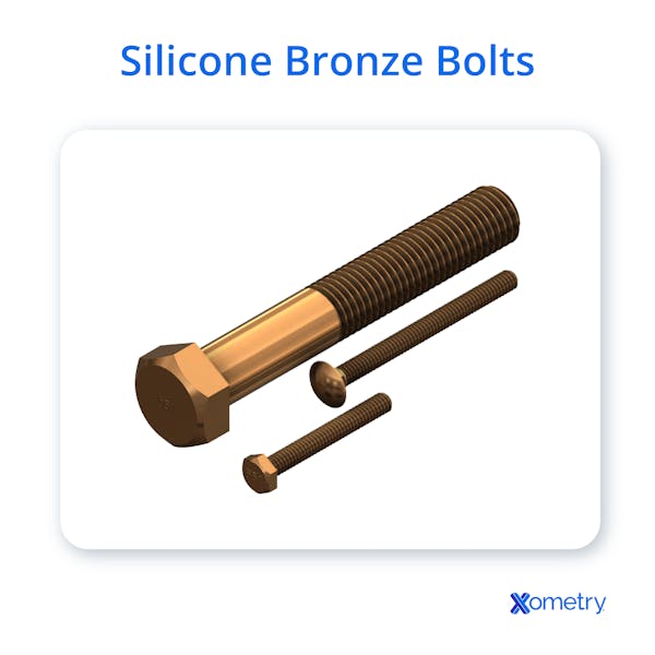 An illustration of silicone bronze bolts.