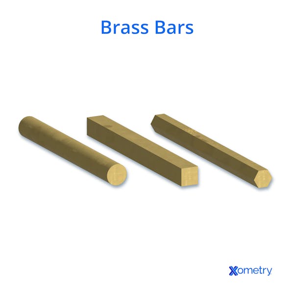 An illustration of brass bars.
