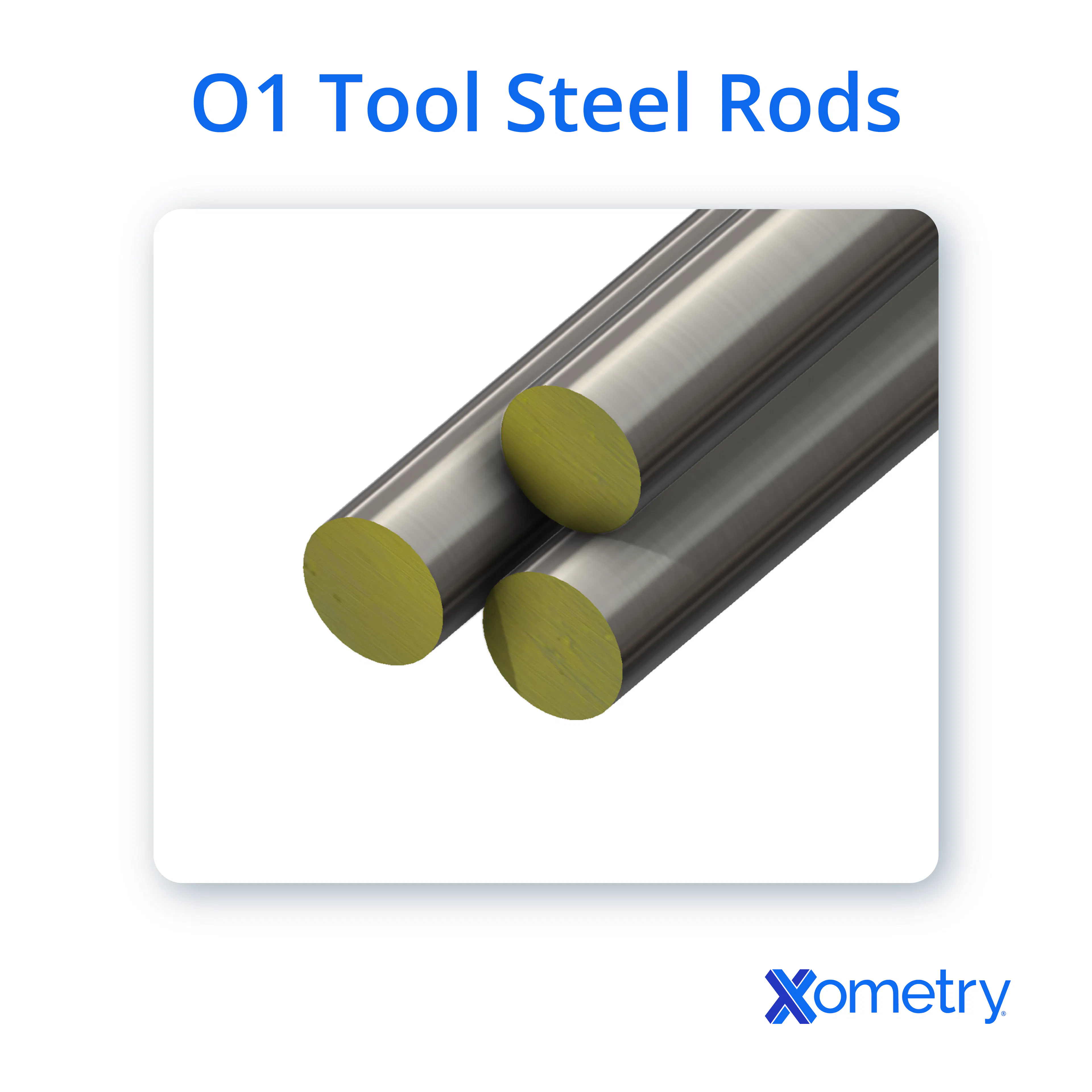 Illustration of O1 tool steel rods.