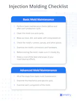 Injection Molding Maintenance Checklist | Xometry