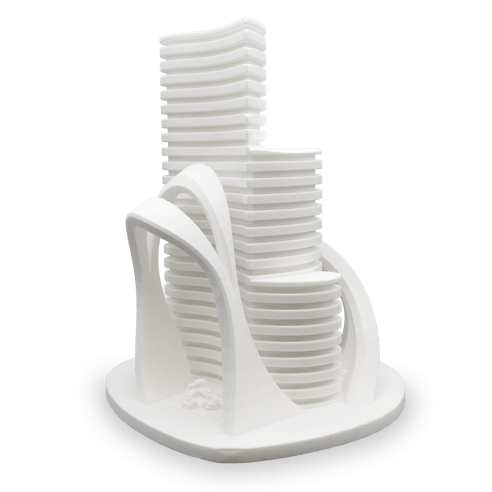 3D printed architectural model using SLS 3D printing.