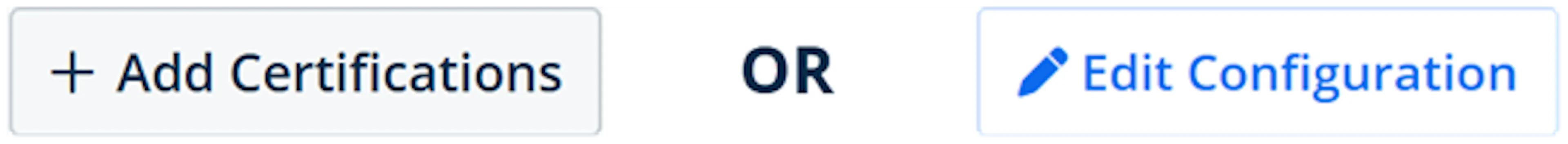 Certification and Configuration buttons on Xometrys quoting interface.