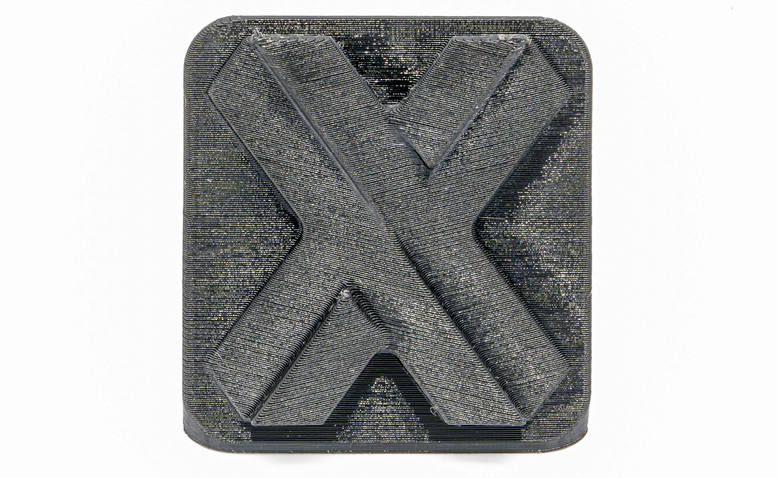 Xometry X Tile Printed in black PETG