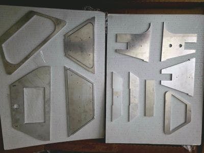 Aluminum parts ordered from Xometry