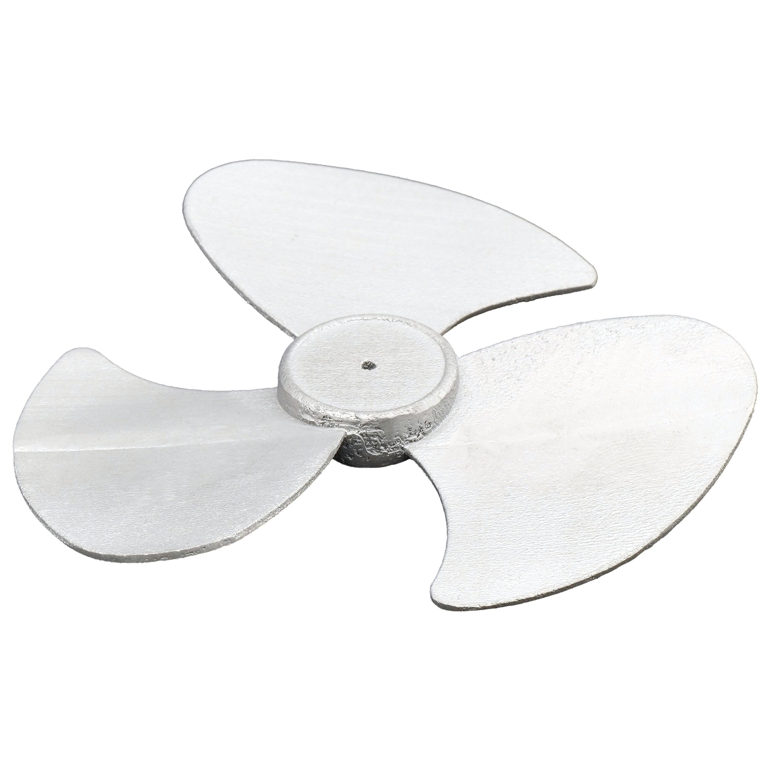 Propeller printed via DMLS out of 316L stainless steel.