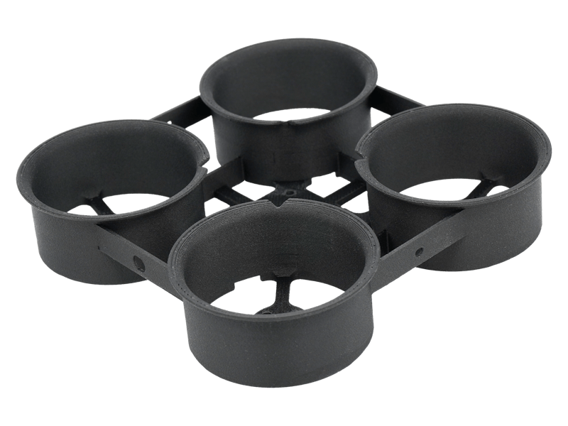 Drone part 3D printed in Nylon 6 CF via FDM.