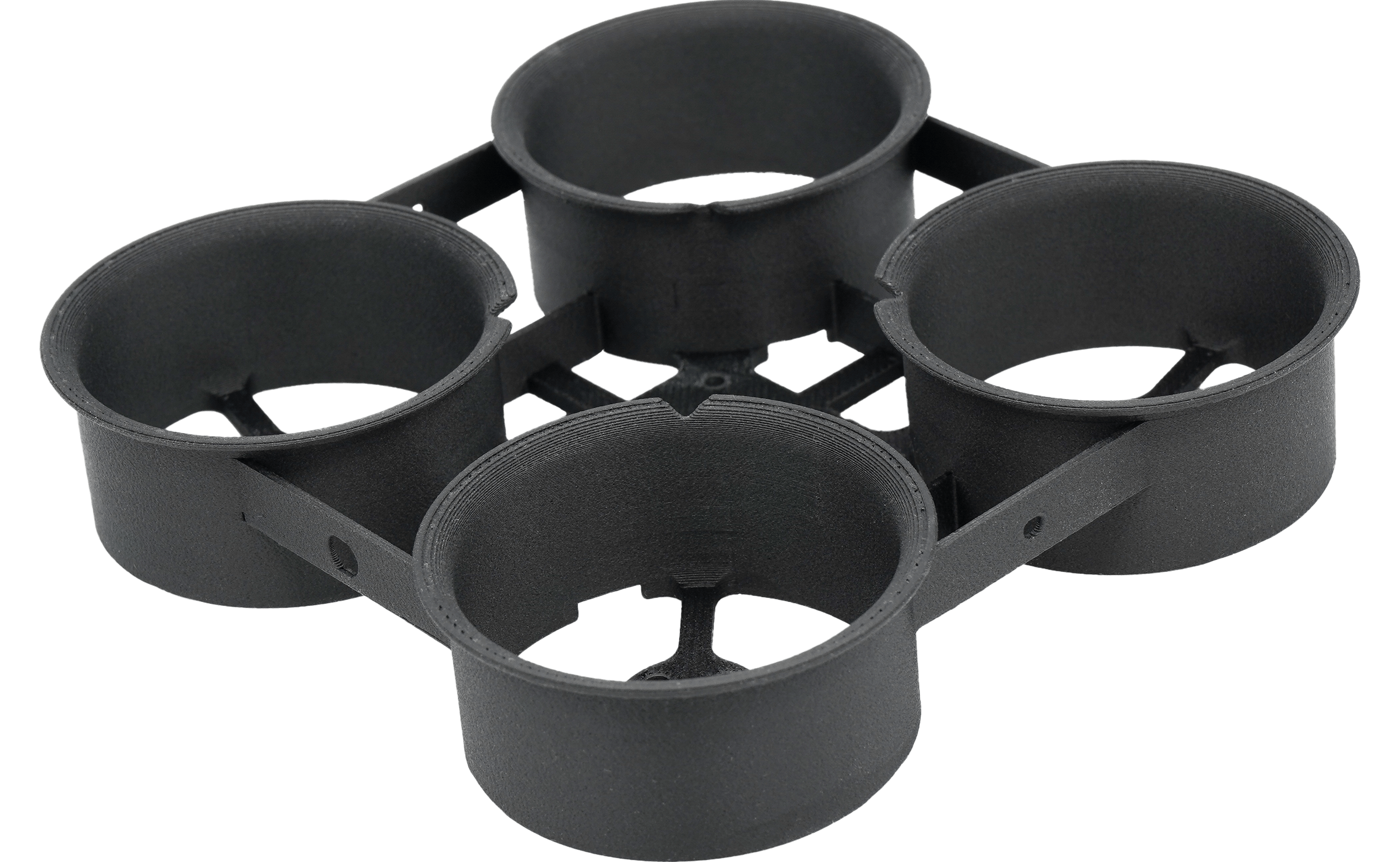 Drone part 3D printed in Nylon 6 CF via FDM.