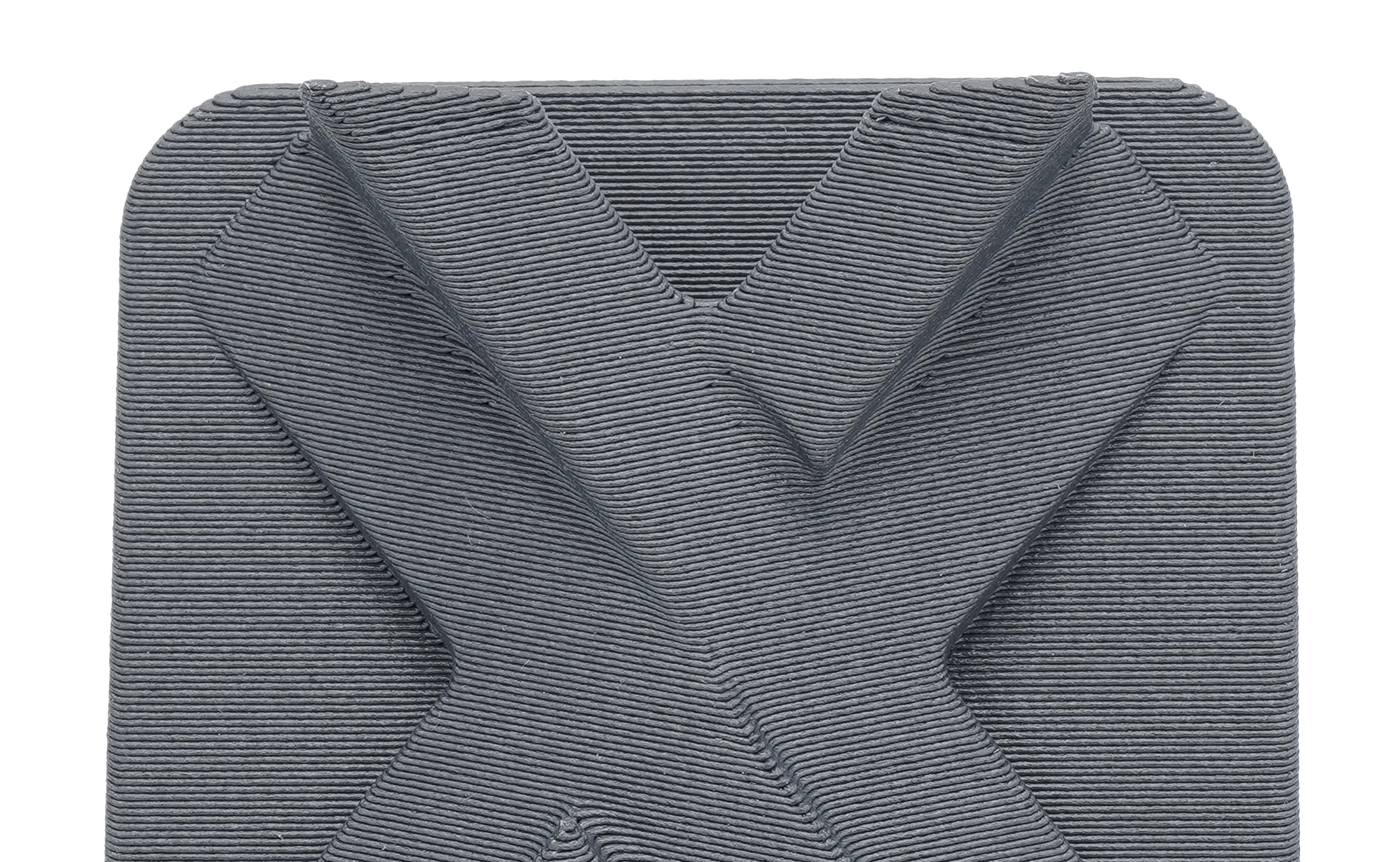 Xometry X-tile made from ABS-CF10.