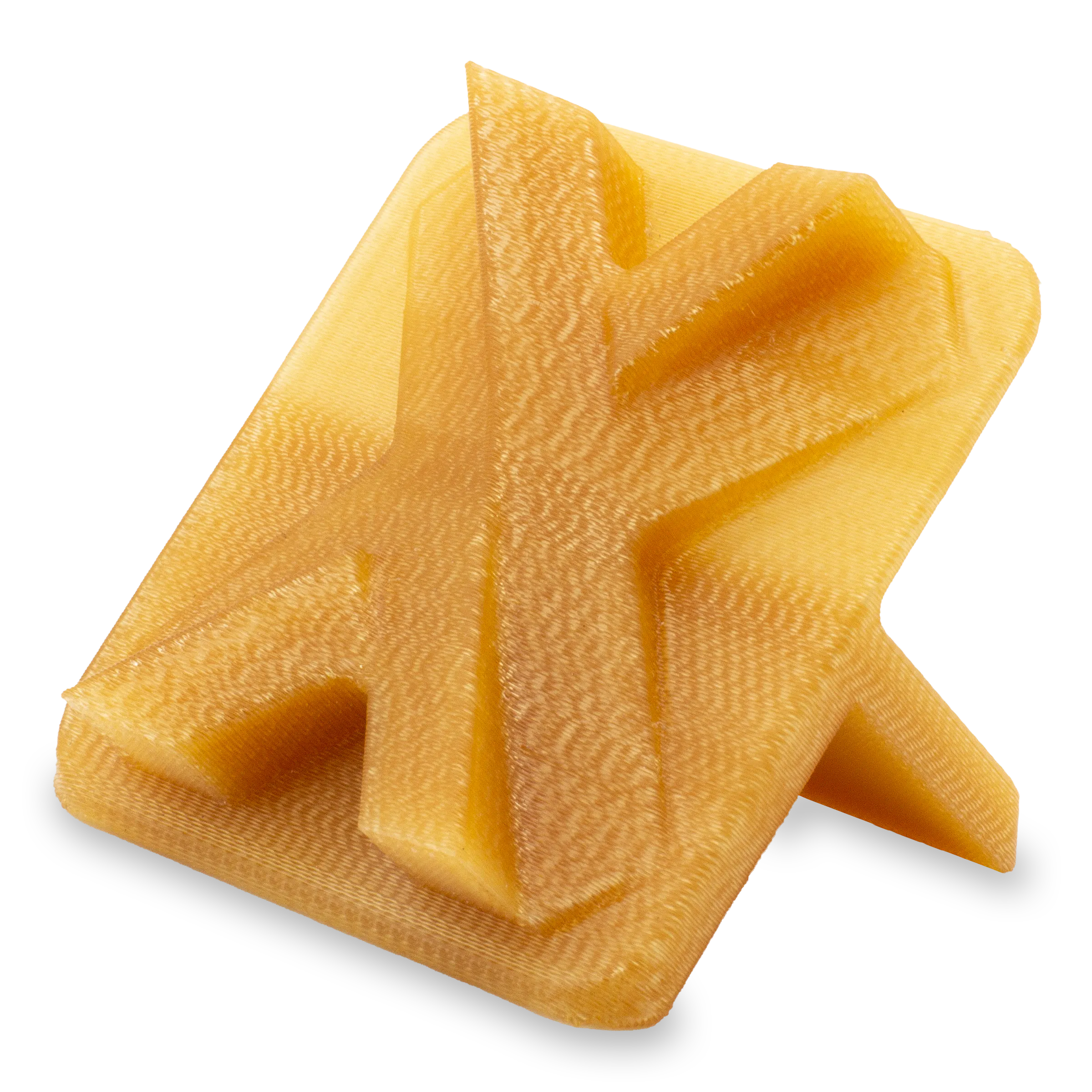 3D printed Xometry X-tile made of ULTEM 1010.